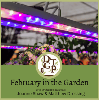 Matthew Dressing February in the Garden Down the Garden Path Podcast grow light