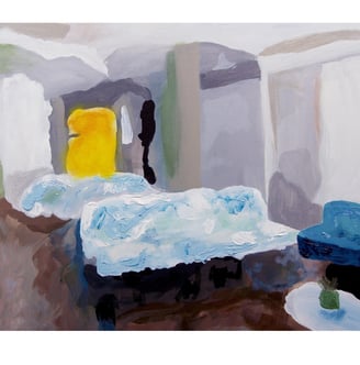 Jennifer Mae Wood, Injection I, Acrylic on canvas, 20x16, 2022