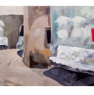 Jennifer Mae Wood, Injection III, Acrylic on canvas, 20x16, 2022