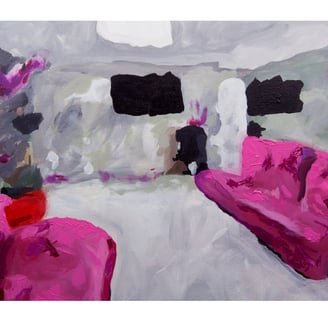 Jennifer Mae Wood, Injection II, Acrylic on canvas, 20x16, 2022