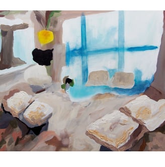 Jennifer Mae Wood, Injection IV, Acrylic on canvas, 20x16, 2022