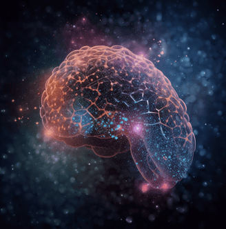 a brain map of a brain scang
