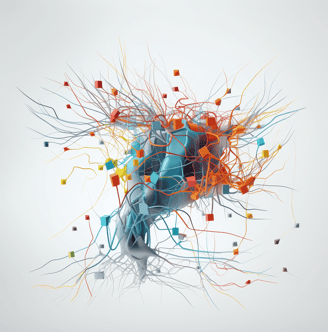 a person with a bunch of wires and wires