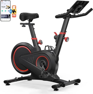 a stationary bike with a smartphone appliance