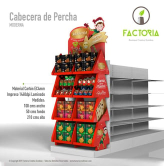 Cabecera de percha para navidad