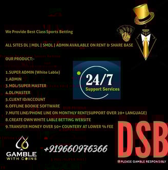ONLINE CRICKET BETTING ID AVAILABLE DL MDL SMDL MASTER ID SUPER MASTER ID ADMIN ID AVAILABLE