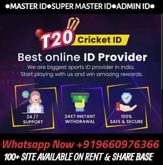 ONLINE CRICKET BETTING ID AVAILABLE DL MDL SMDL MASTER ID SUPER MASTER ID ADMIN ID AVAILABLE