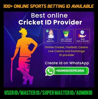 ONLINE CRICKET BETTING ID AVAILABLE DL MDL SMDL MASTER ID SUPER MASTER ID ADMIN ID AVAILABLE