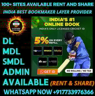ONLINE CRICKET BETTING ID AVAILABLE DL MDL SMDL MASTER ID SUPER MASTER ID ADMIN ID AVAILABLE