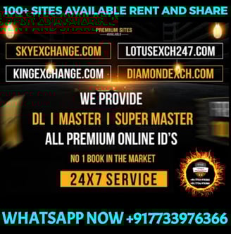 ONLINE CRICKET BETTING ID AVAILABLE DL MDL SMDL MASTER ID SUPER MASTER ID ADMIN ID AVAILABLE