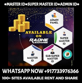ONLINE CRICKET BETTING ID AVAILABLE DL MDL SMDL MASTER ID SUPER MASTER ID ADMIN ID AVAILABLE