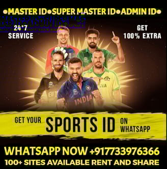 ONLINE CRICKET BETTING ID AVAILABLE DL MDL SMDL MASTER ID SUPER MASTER ID ADMIN ID AVAILABLE