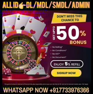 ONLINE CRICKET BETTING ID AVAILABLE DL MDL SMDL MASTER ID SUPER MASTER ID ADMIN ID AVAILABLE