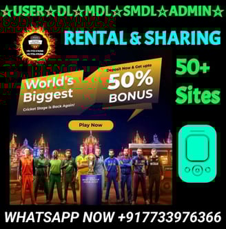 ONLINE CRICKET BETTING ID AVAILABLE DL MDL SMDL MASTER ID SUPER MASTER ID ADMIN ID AVAILABLE