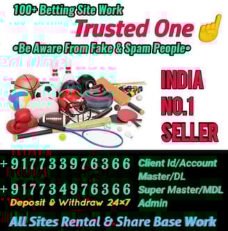 ONLINE CRICKET BETTING ID AVAILABLE DL MDL SMDL MASTER ID SUPER MASTER ID ADMIN ID AVAILABLE