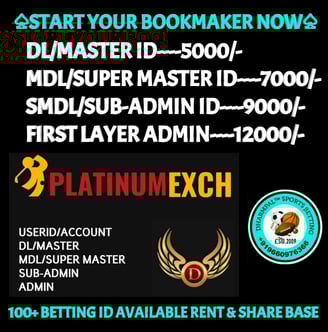 ONLINE CRICKET BETTING ID AVAILABLE DL MDL SMDL MASTER ID SUPER MASTER ID ADMIN ID AVAILABLE