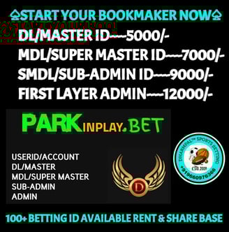 ONLINE CRICKET BETTING ID AVAILABLE DL MDL SMDL MASTER ID SUPER MASTER ID ADMIN ID AVAILABLE