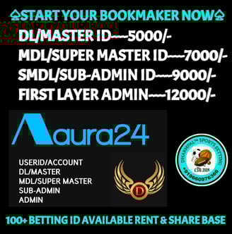 ONLINE CRICKET BETTING ID AVAILABLE DL MDL SMDL MASTER ID SUPER MASTER ID ADMIN ID AVAILABLE
