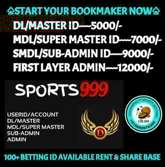 ONLINE CRICKET BETTING ID AVAILABLE DL MDL SMDL MASTER ID SUPER MASTER ID ADMIN ID AVAILABLE