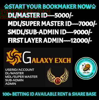 ONLINE CRICKET BETTING ID AVAILABLE DL MDL SMDL MASTER ID SUPER MASTER ID ADMIN ID AVAILABLE