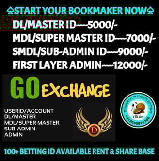 ONLINE CRICKET BETTING ID AVAILABLE DL MDL SMDL MASTER ID SUPER MASTER ID ADMIN ID AVAILABLE