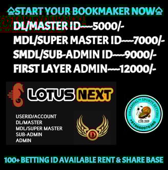 ONLINE CRICKET BETTING ID AVAILABLE DL MDL SMDL MASTER ID SUPER MASTER ID ADMIN ID AVAILABLE