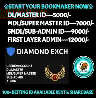 ONLINE CRICKET BETTING ID AVAILABLE DL MDL SMDL MASTER ID SUPER MASTER ID ADMIN ID AVAILABLE