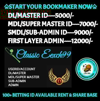 ONLINE CRICKET BETTING ID AVAILABLE DL MDL SMDL MASTER ID SUPER MASTER ID ADMIN ID AVAILABLE