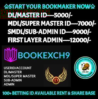 ONLINE CRICKET BETTING ID AVAILABLE DL MDL SMDL MASTER ID SUPER MASTER ID ADMIN ID AVAILABLE