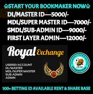 ONLINE CRICKET BETTING ID AVAILABLE DL MDL SMDL MASTER ID SUPER MASTER ID ADMIN ID AVAILABLE