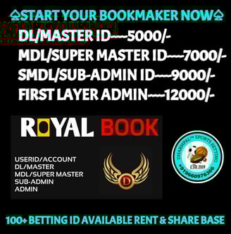 ONLINE CRICKET BETTING ID AVAILABLE DL MDL SMDL MASTER ID SUPER MASTER ID ADMIN ID AVAILABLE