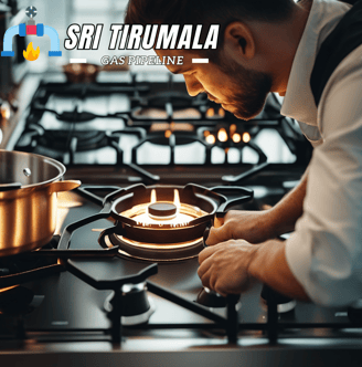 Gas Pipeline intallation in kitchen