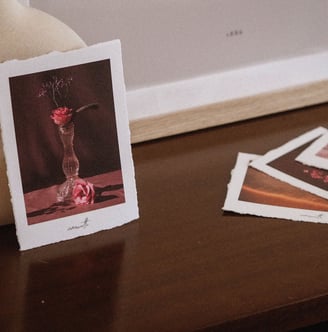 une photo avec un cadre et un vase
