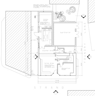 Conservation area commercial unit proposed ground floor plan