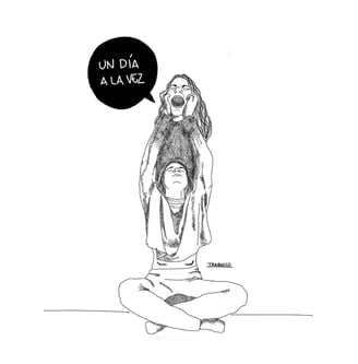a cartoonish drawing of a woman with a speech bubble 