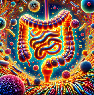 An illustration of probiotics producing VFAs