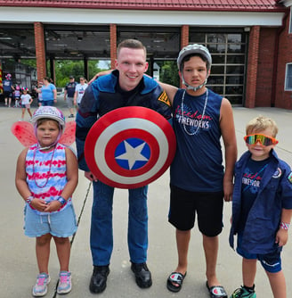 Captain America Sighting at the July 4th Festivities