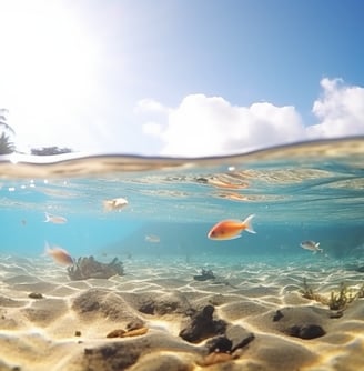 Underwater sports at Tinaga Island