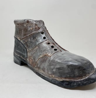 Ceramic boot, Boot, clay