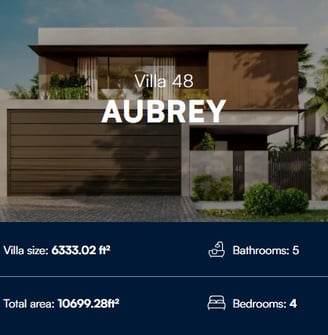 a website homepage with a large screen showing the home's address