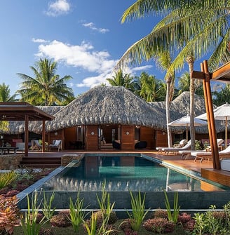 Chalé do resort Four Seasons em Bora Bora