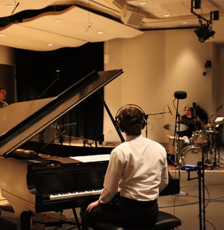 Andrew Wimple recording Nick T Trio