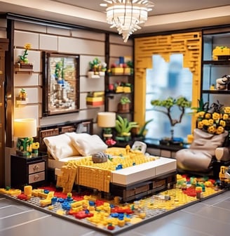 Stormtrooper minifigure walking on the sand