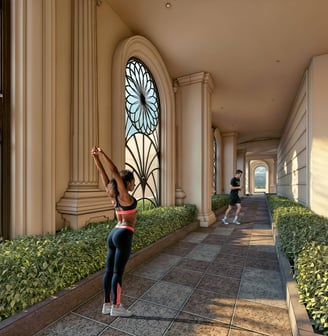 The Bliss Condominium jogging track