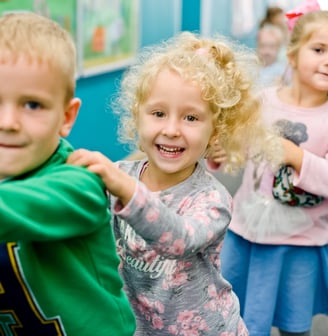 3 children playing