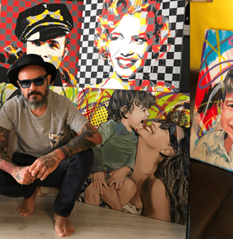 o artista Sérgio Astral e suas obras em Pop-Art.