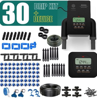 irrigator digital automatic garden timer with 30 plants drip irrigation kit