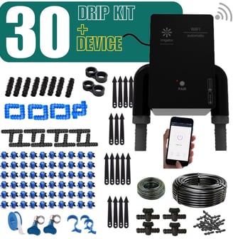 buy irrigator bundle Wifi Remote Timer with 30 Plants Drip Kit