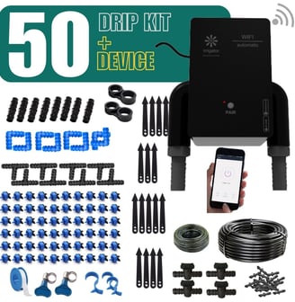 buy irrigator bundle Wifi Remote Timer with 50 Plants Drip Kit