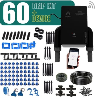 buy irrigator bundle Wifi Remote Timer with 60 Plants Drip Kit